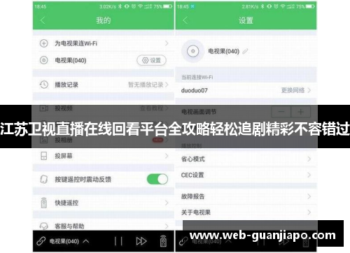 江苏卫视直播在线回看平台全攻略轻松追剧精彩不容错过